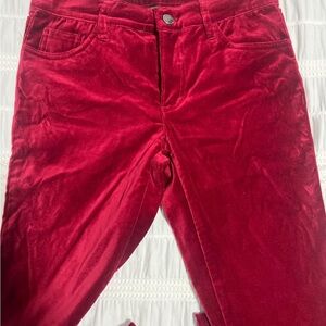 Ralph Lauren Velvet Red Women's Straight Leg Jeans